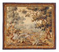 A Continental Wool Tapestry 5 feet 2 inches x 5 feet 9 inches. — 18TH/19TH CENTURY