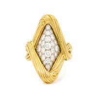 BICOLOR GOLD AND DIAMOND RING