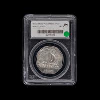 An 1925 Norse-American Centennial Commemorative Silver Medallion [PCGS MS65: Thick ]