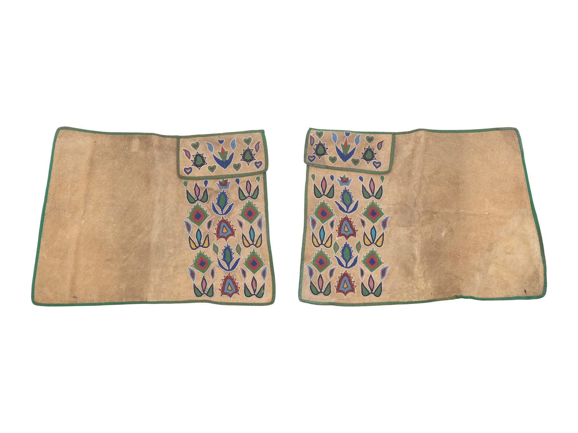 Crow Beaded Hide Leggings