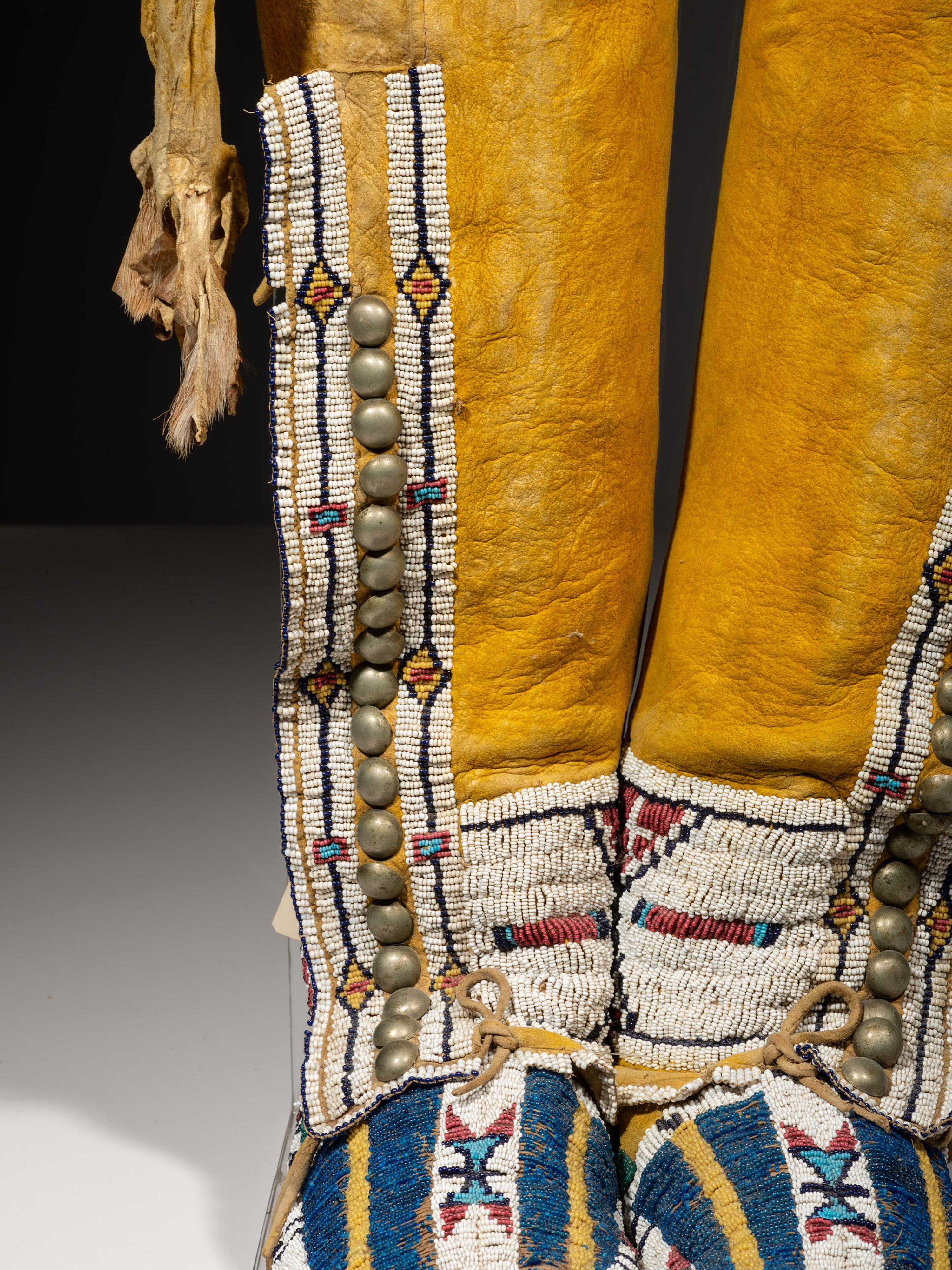 Cheyenne Beaded Leggings and Moccasins