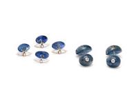 VERDURA, SAPPHIRE AND DIAMOND DRESS SET