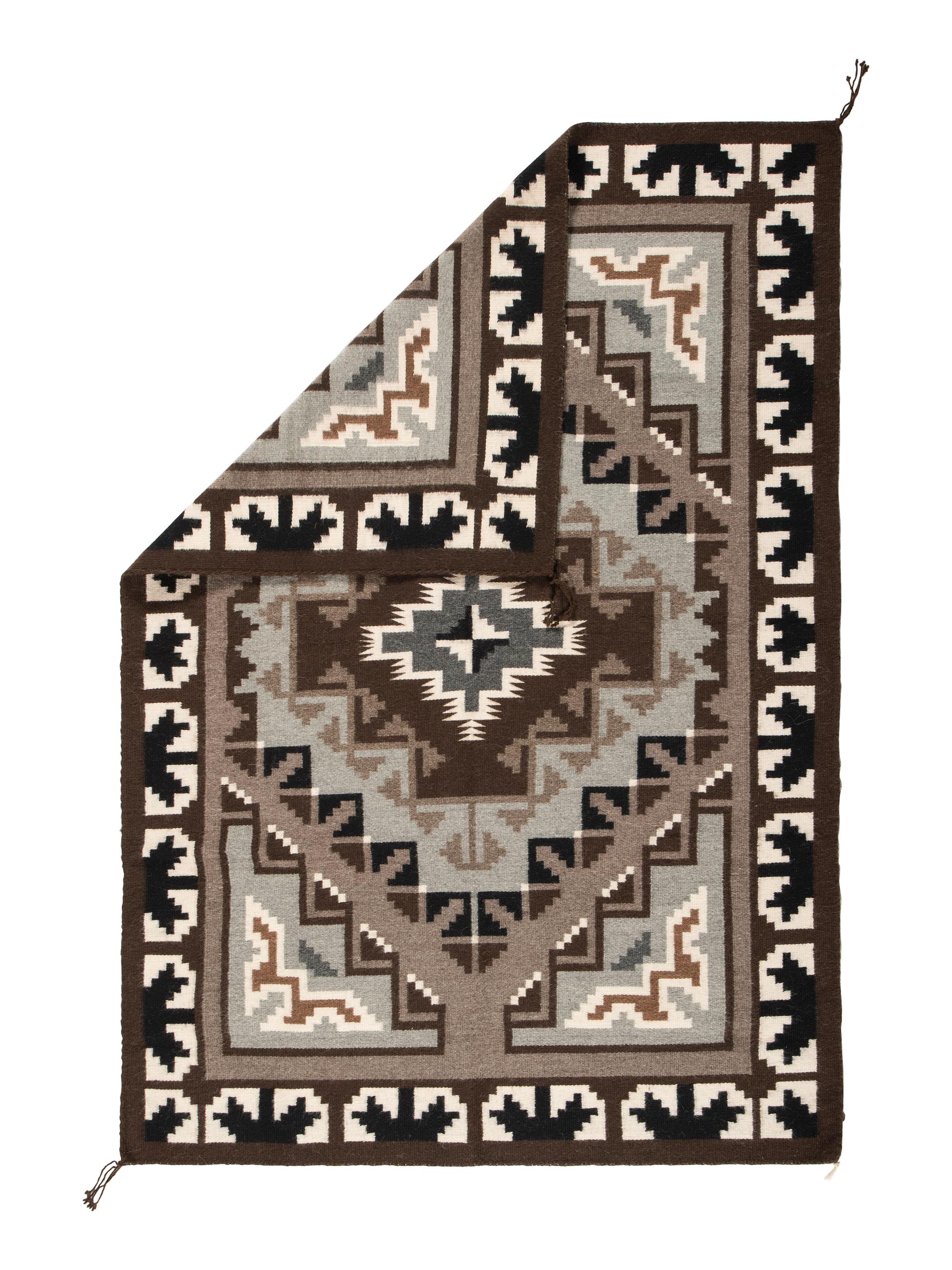 Navajo Two Grey Hills Weaving / Rug