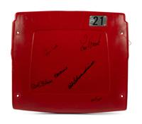 A St. Louis Cardinals Hall of Fame Multi Signed Autograph Original Busch Stadium Seat Back (St. Louis Cardinals Letter)