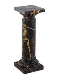 An Italian Portoro Marble Pedestal