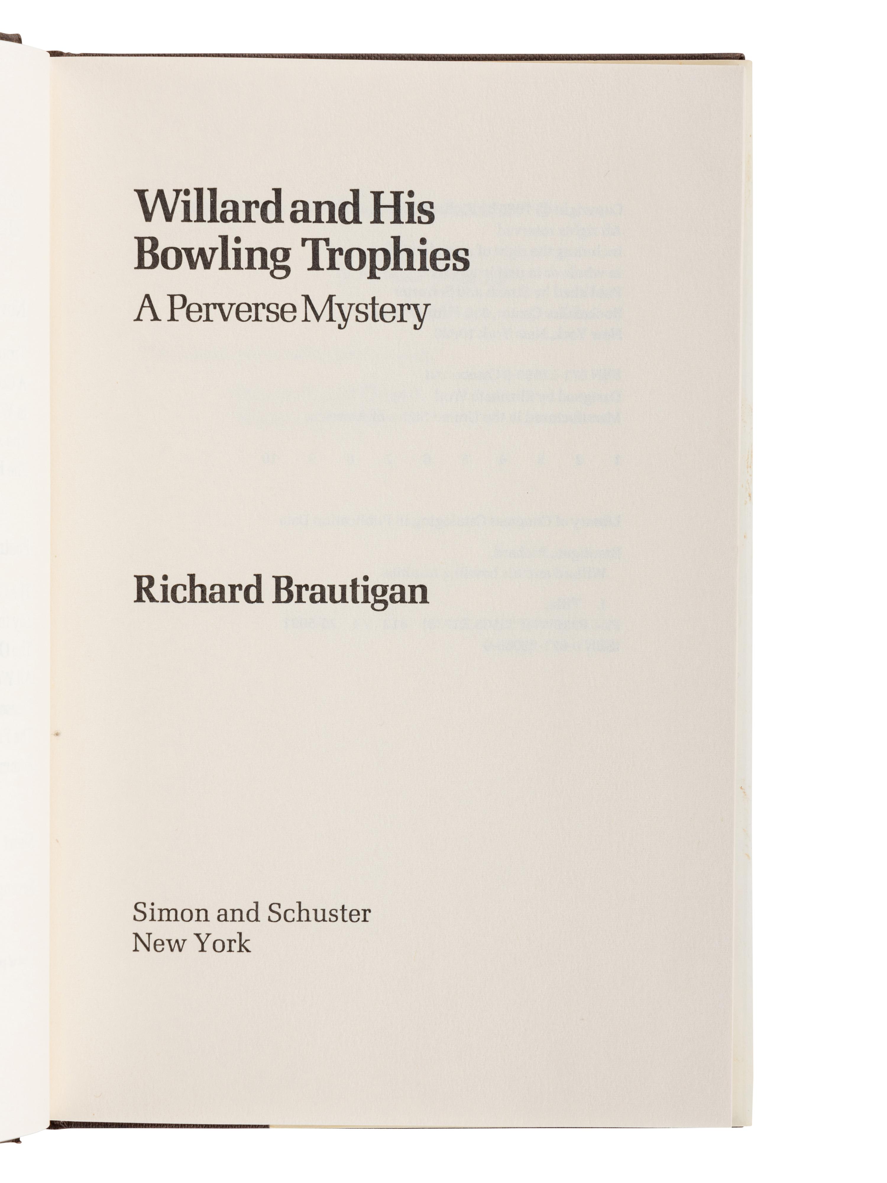 BRAUTIGAN, Richard (1935-1984). A group of 6 works by Brautigan, ALL FIRST EDITIONS, comprising: