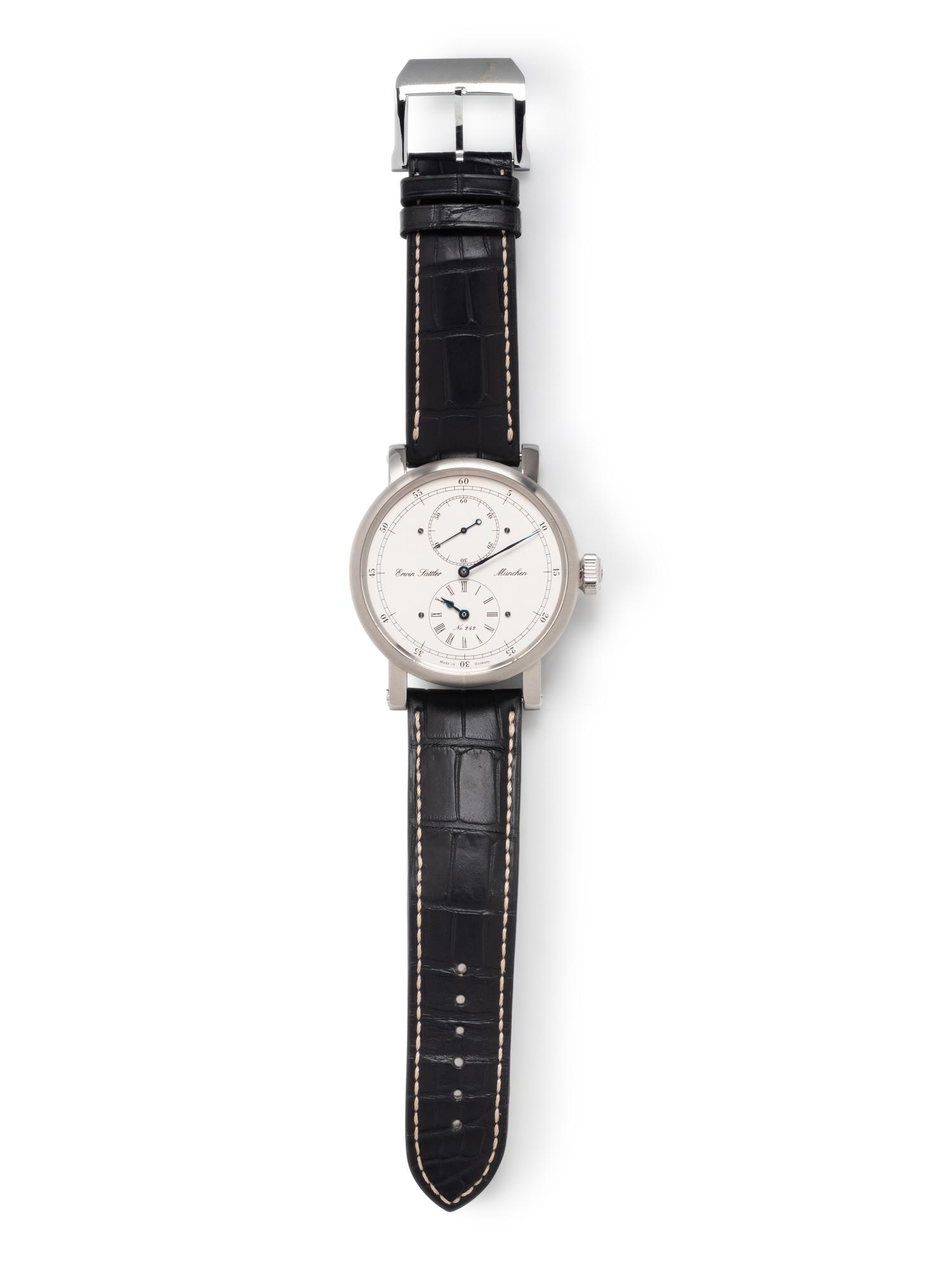 ERWIN SATTLER, STAINLESS STEEL 'REGULATEUR CLASSICA SECUNDA' WATCH