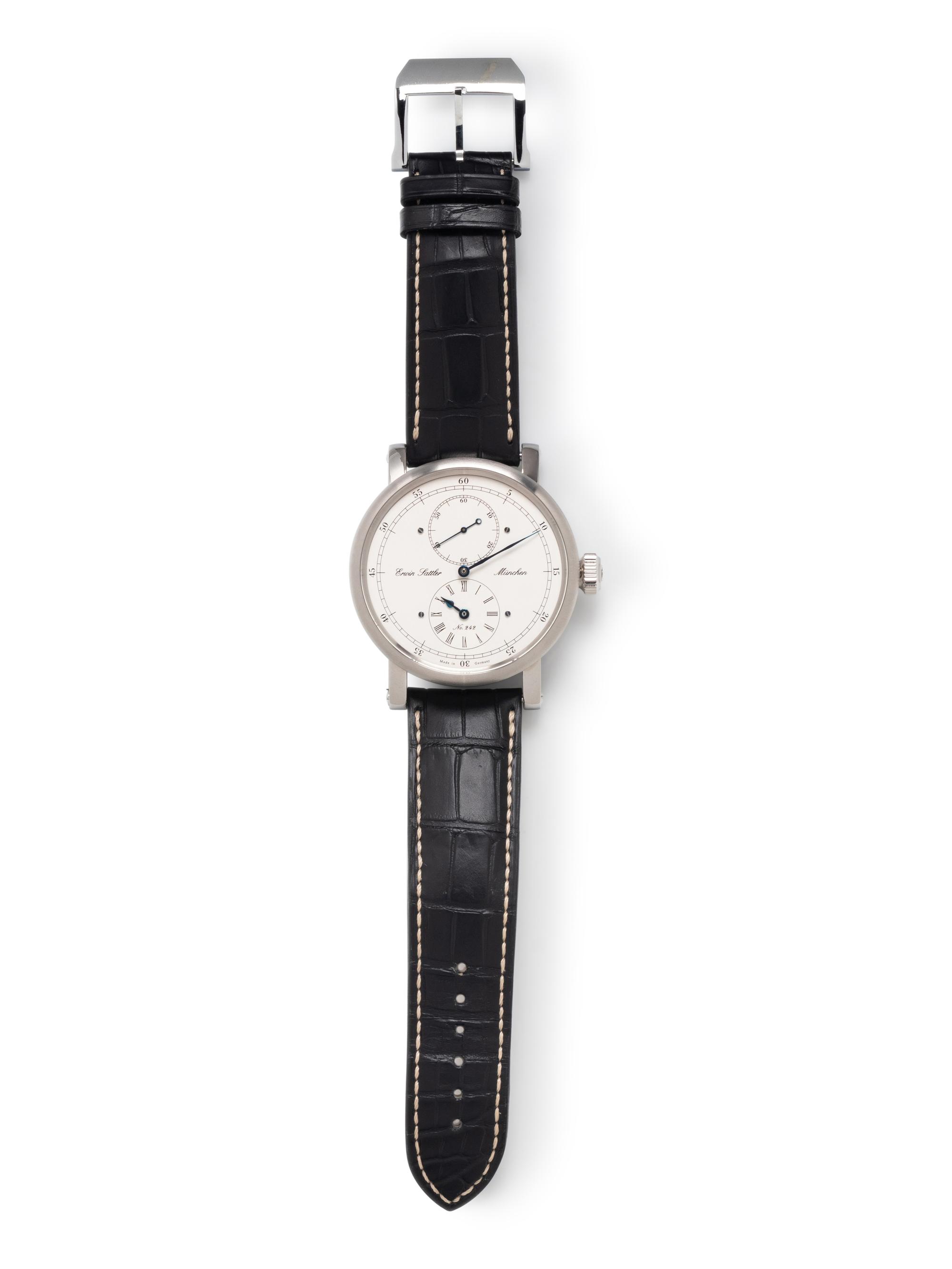 ERWIN SATTLER, STAINLESS STEEL 'REGULATEUR CLASSICA SECUNDA' WATCH