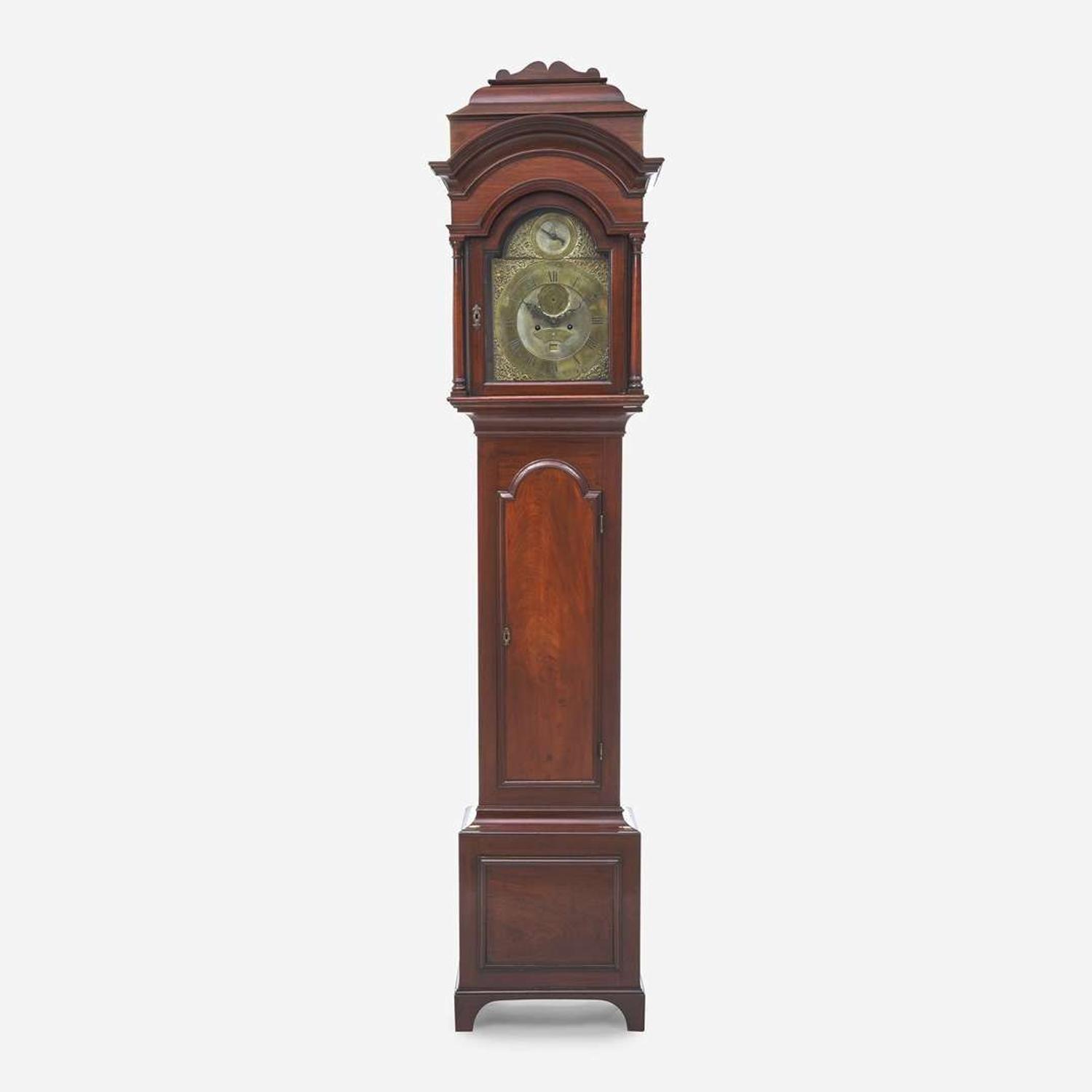 A Chippendale carved mahogany tall case clock Works by Thomas Pearsall (1744-1825), New York, circa 1760