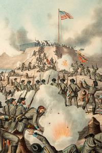 Three Lithographs Depicting Battle Scenes - Donated on June 27, 2024