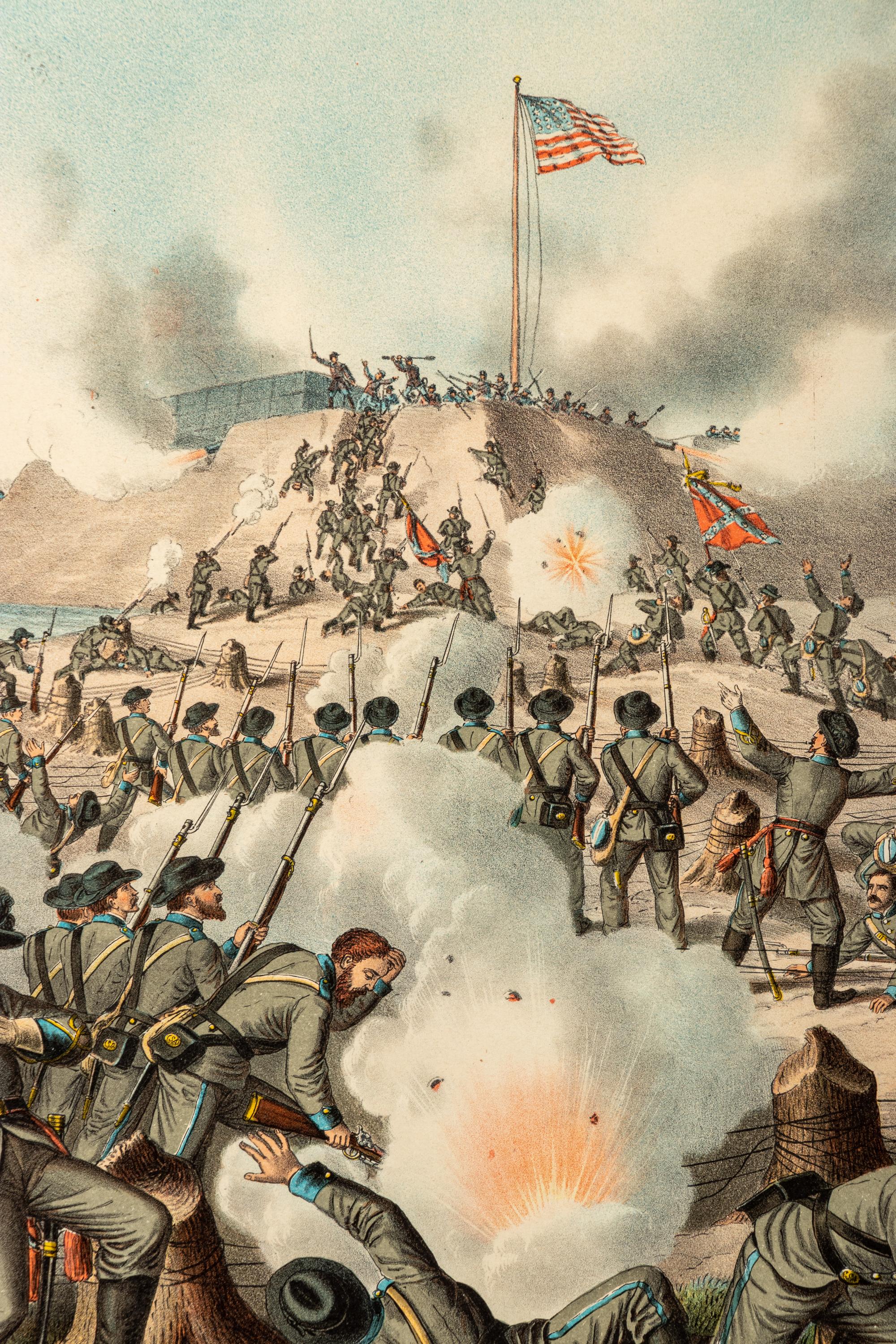 Three Lithographs Depicting Battle Scenes - Donated on June 27, 2024