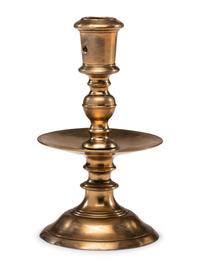 A Dutch or German Brass Heemskerk Candlestick