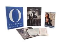 (Celebrity Memorabilia) WINFREY, Oprah (b. 1954). A group of 4 pieces of ephemera relating to Oprah Winfrey, comprising: