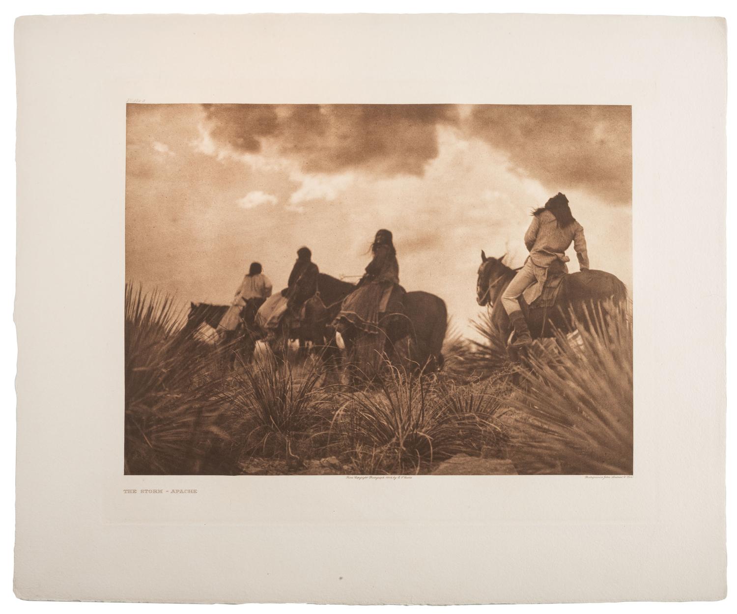 CURTIS, Edward (1868-1952). Group of 22 photogravures, most from portfolio 1 of The North American Indian.