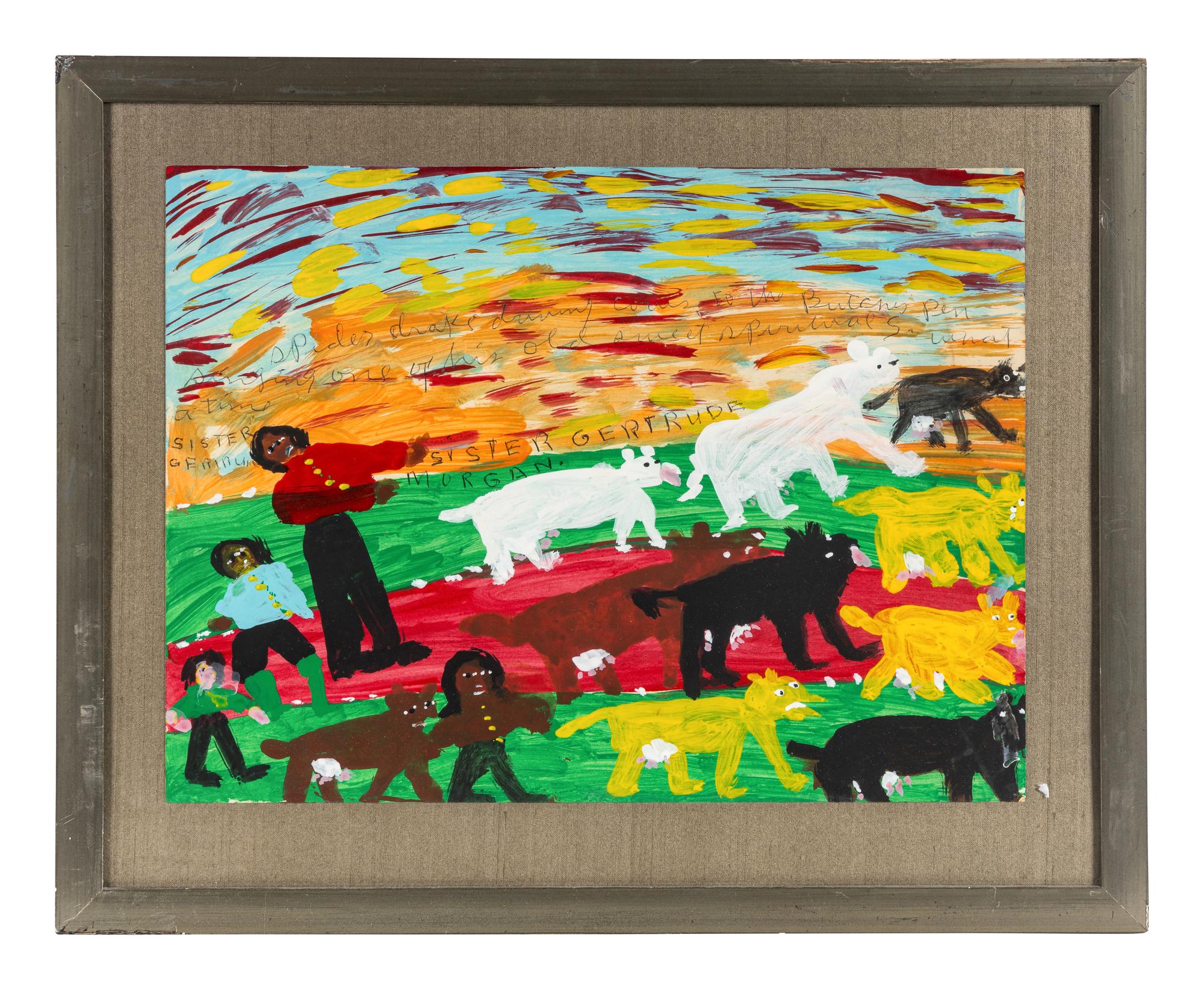 Sister Drake Driving Cows to the Butcher's Den