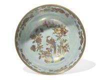 A Wedgwood Lustreware 'Crane and Rock' Imperial Bowl