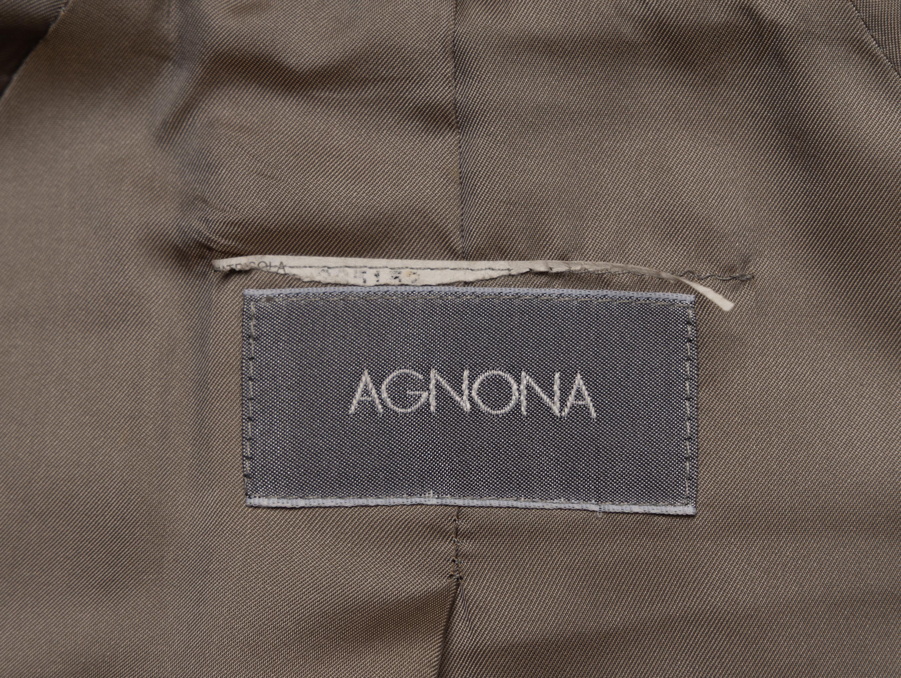 Agnona, Taupe Cashmere Coat