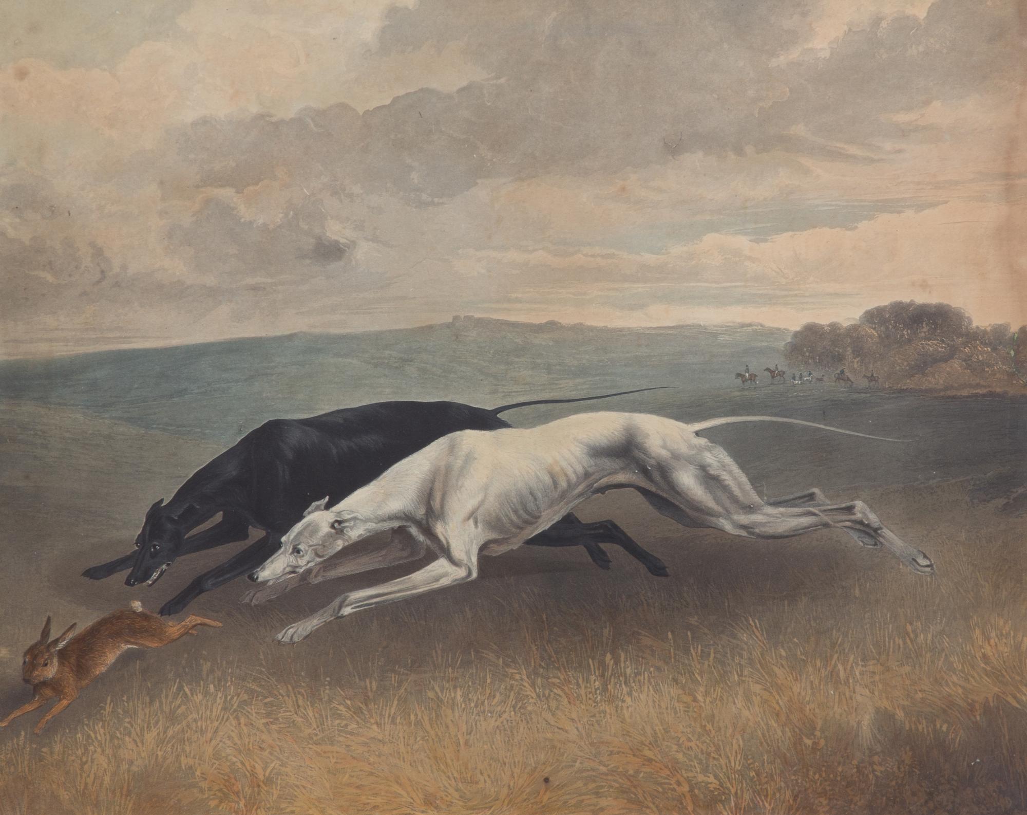 George Henry LAPORTE, after Image 13 3/4 x 17 1/4 inches. — Coursing: Plate 1, The First Turn - Coursing: Plate 2, ...Steady