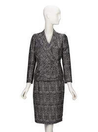 Valentino, Bouclé Tweed Skirt Suit