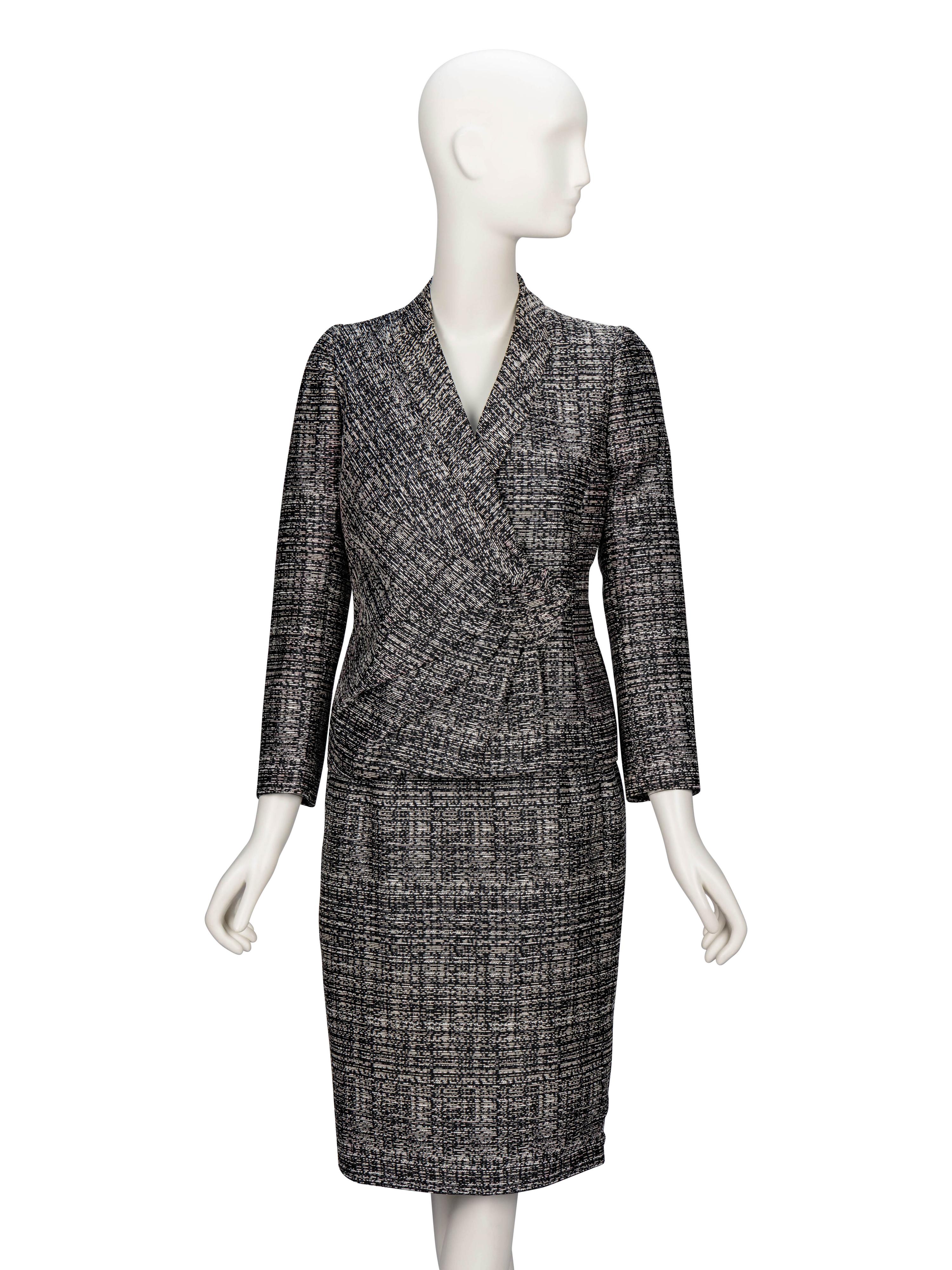 Valentino, Bouclé Tweed Skirt Suit