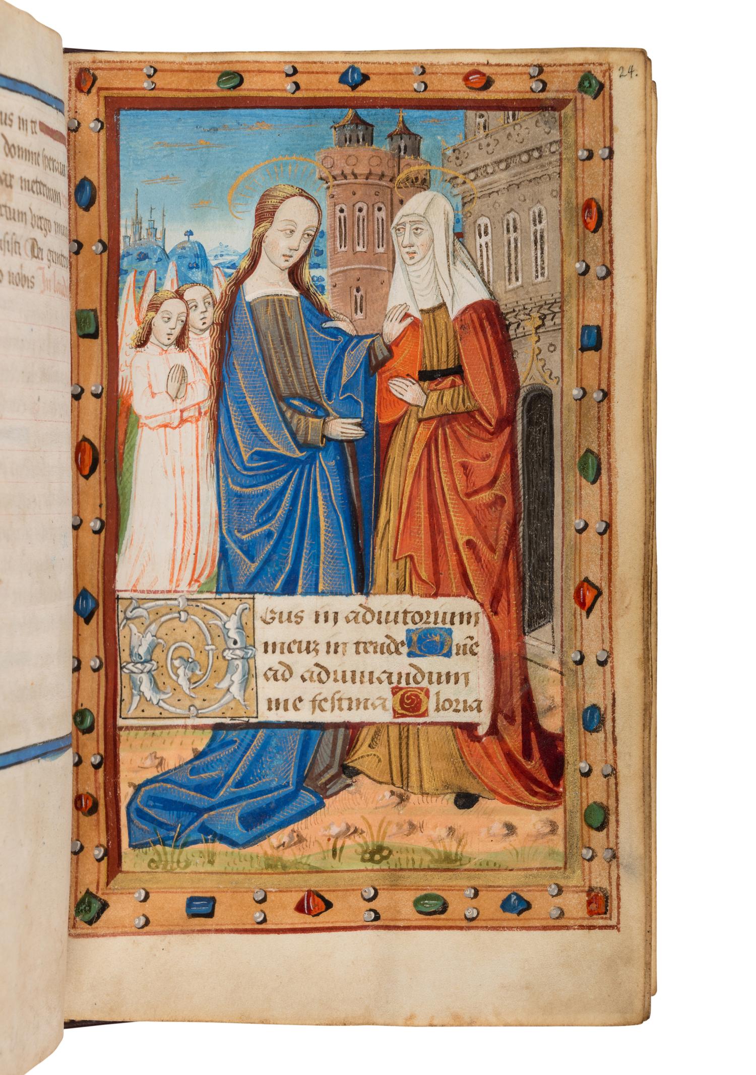 MASTER OF RAOUL DU FOU and JEAN SERPIN (both active Rouen, c. 1480-1520). Book of Hours, use of Rouen, in Latin and French, illuminated manuscript on parchment [France, Rouen, c. 1480-1490]