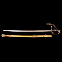 Presentation Grade Imported Staff & Field Officer's Saber Inscribed to Lt. Colonel (General) George Ward - Killed at Gettysburg