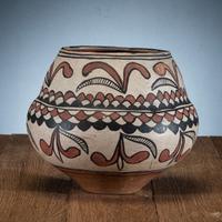 San Ildefonso Polychrome Pottery Jar