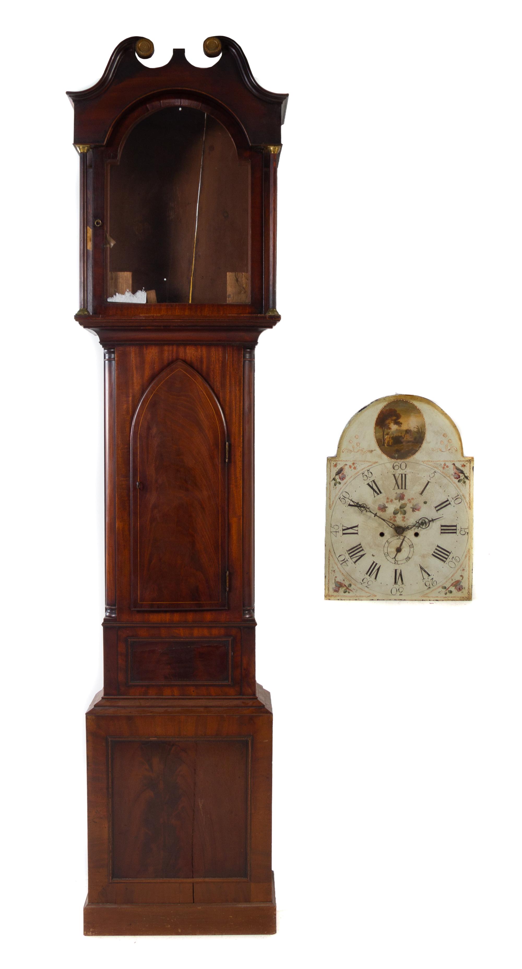 A George III Mahogany Tall Case Clock — EARLY 19TH CENTURY