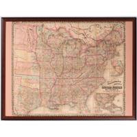 Colton's New Railroad & County Map of the United States, the Canadas, &c. , 1862