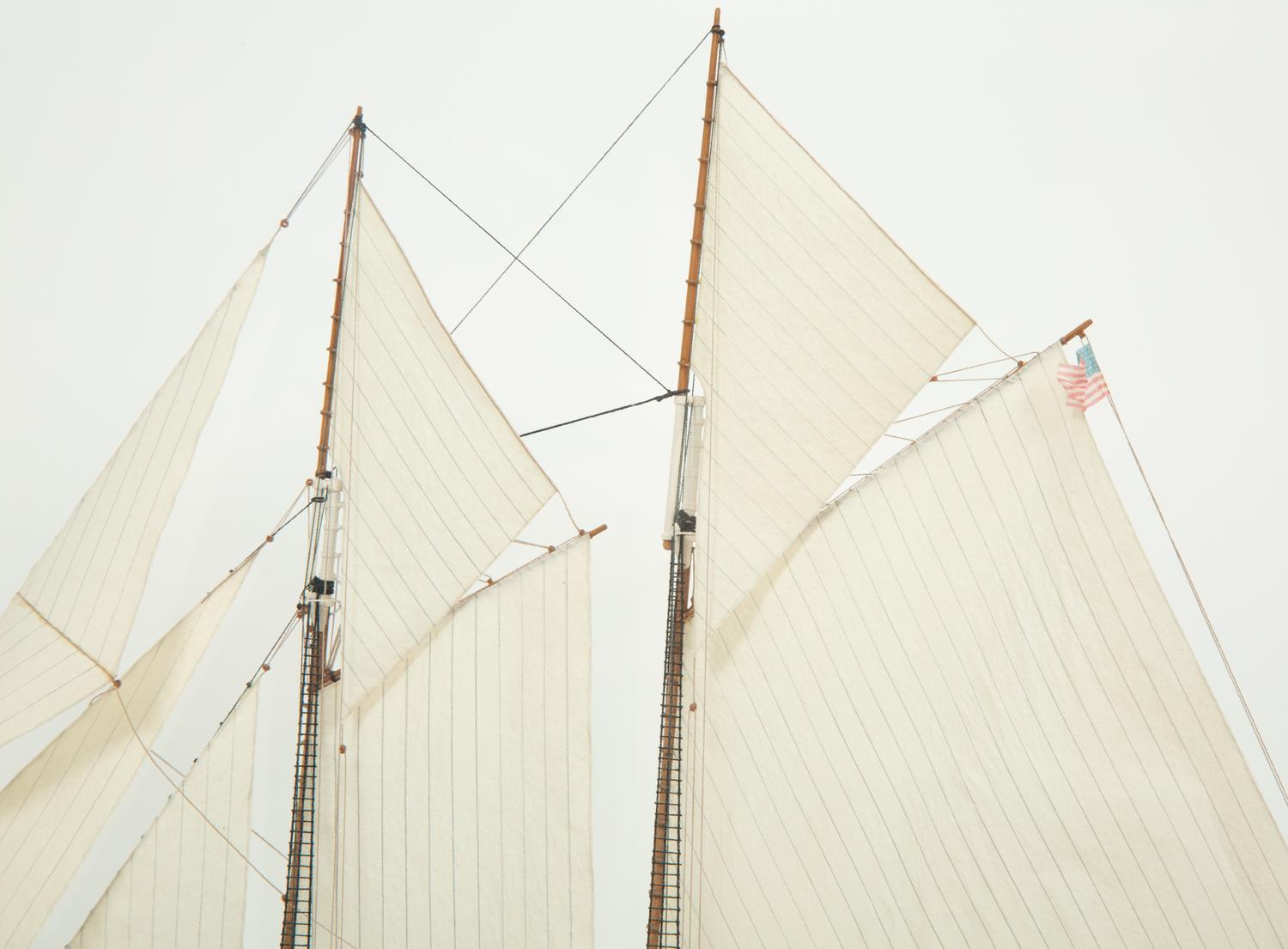 A Cased Model of the Schooner Cavalier by Bernd Braatz (German, b. 1954)