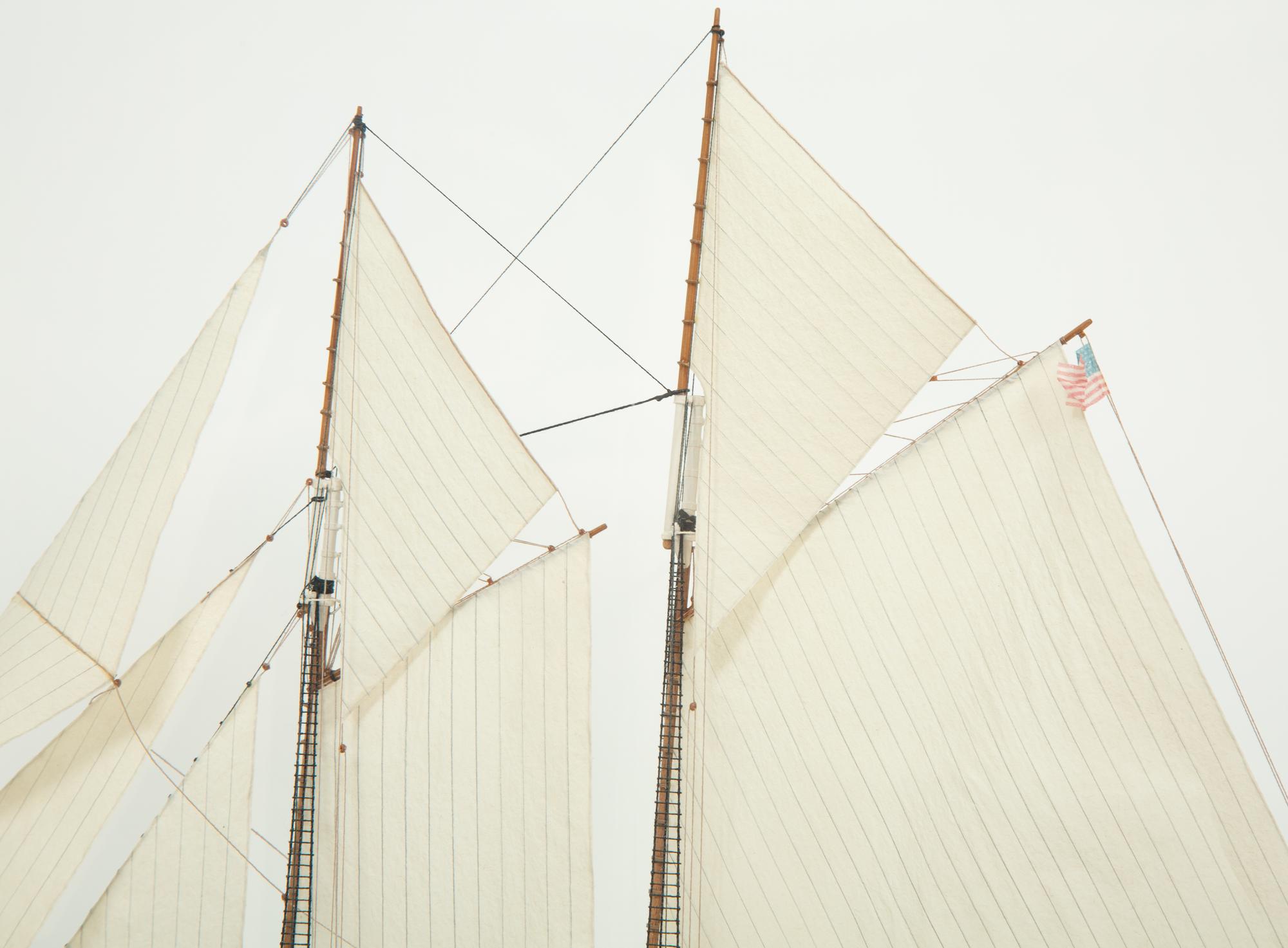 A Cased Model of the Schooner Cavalier by Bernd Braatz (German, b. 1954)