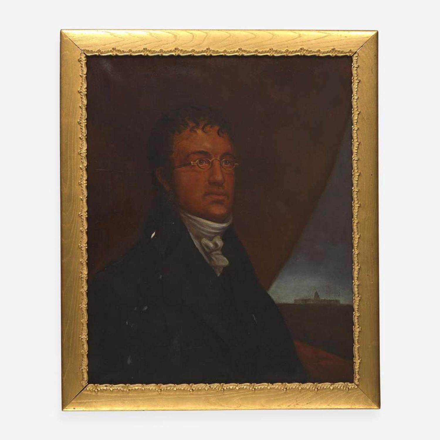 American School 19th century, After Rembrandt Peale (1778-1860) Portrait of Benjamin Henry Latrobe (1764-1820)