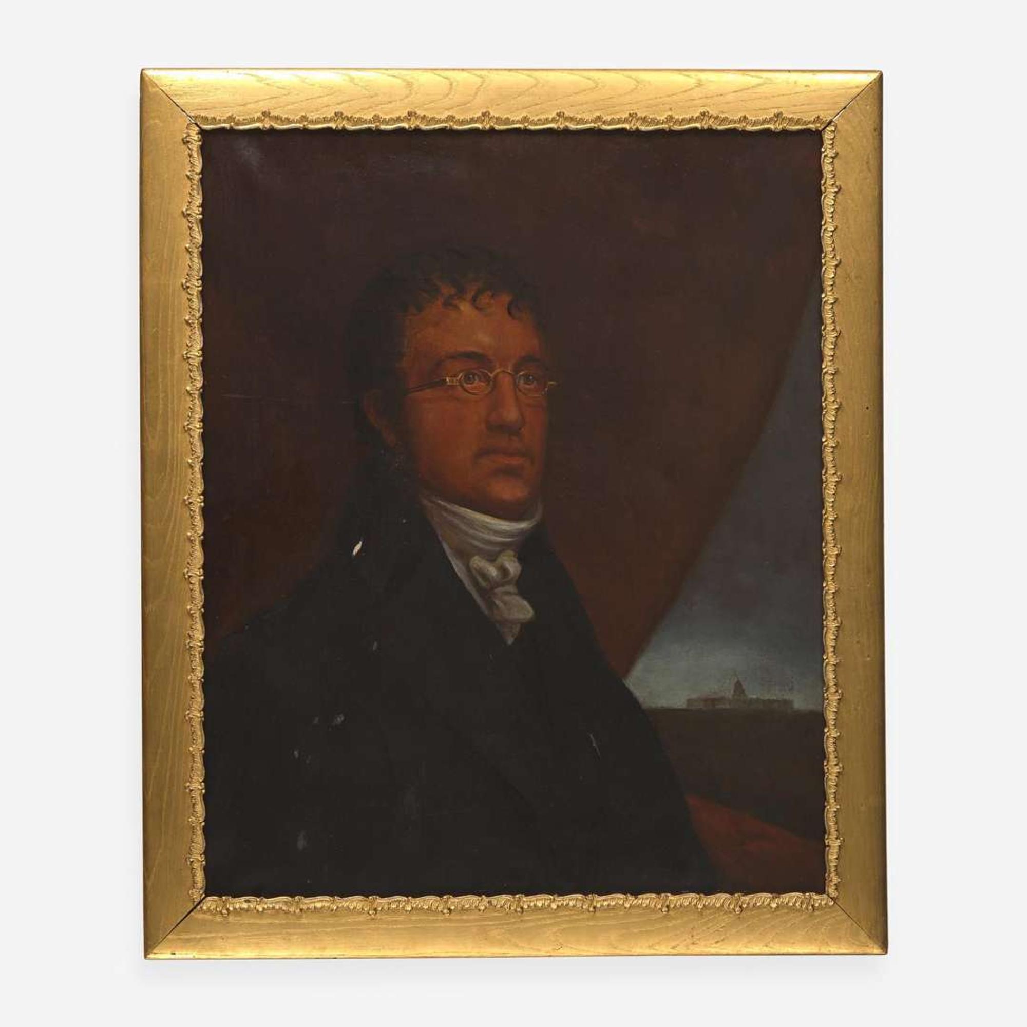 American School 19th century, After Rembrandt Peale (1778-1860) Portrait of Benjamin Henry Latrobe (1764-1820)