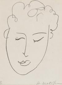 Henri Matisse (French, 1869–1954) — Tête de Femme ( frontispiece for Pierres Levées ), 1948