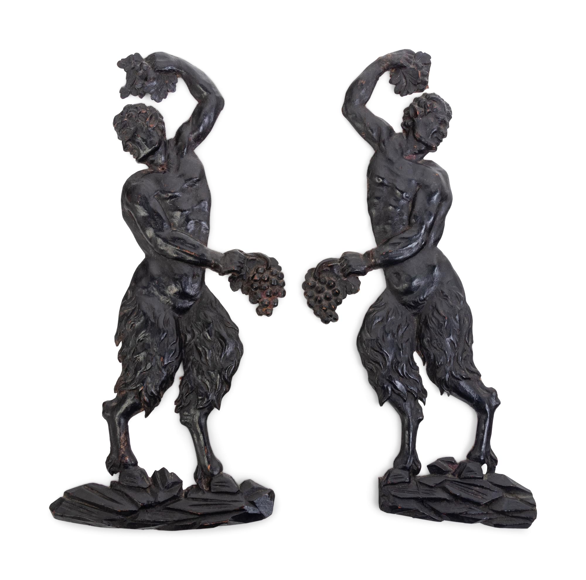 A Pair of Continental Carved Bacchic Reliefs