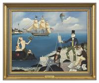 Ralph Eugene Cahoon, Jr. (1910-1982) Artist at Work , Cape Cod, MA, Circa 1960-1975