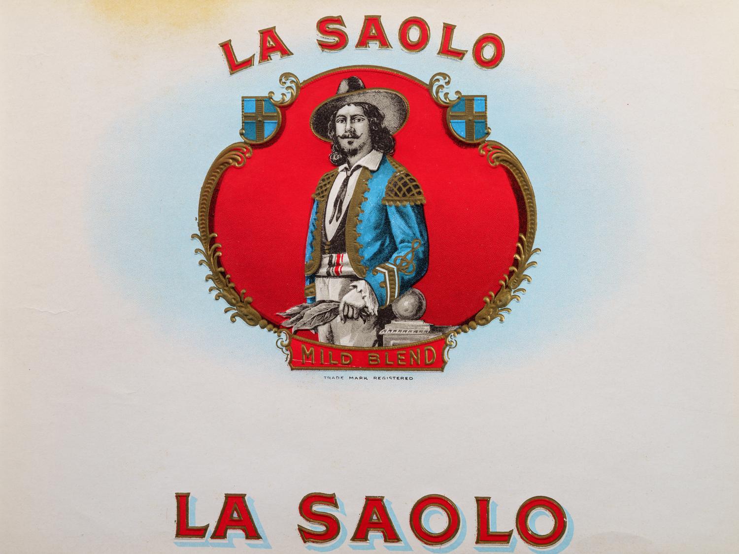 A Collection of Printed and Embossed Cigar Box Paper Labels and Advertising Cards