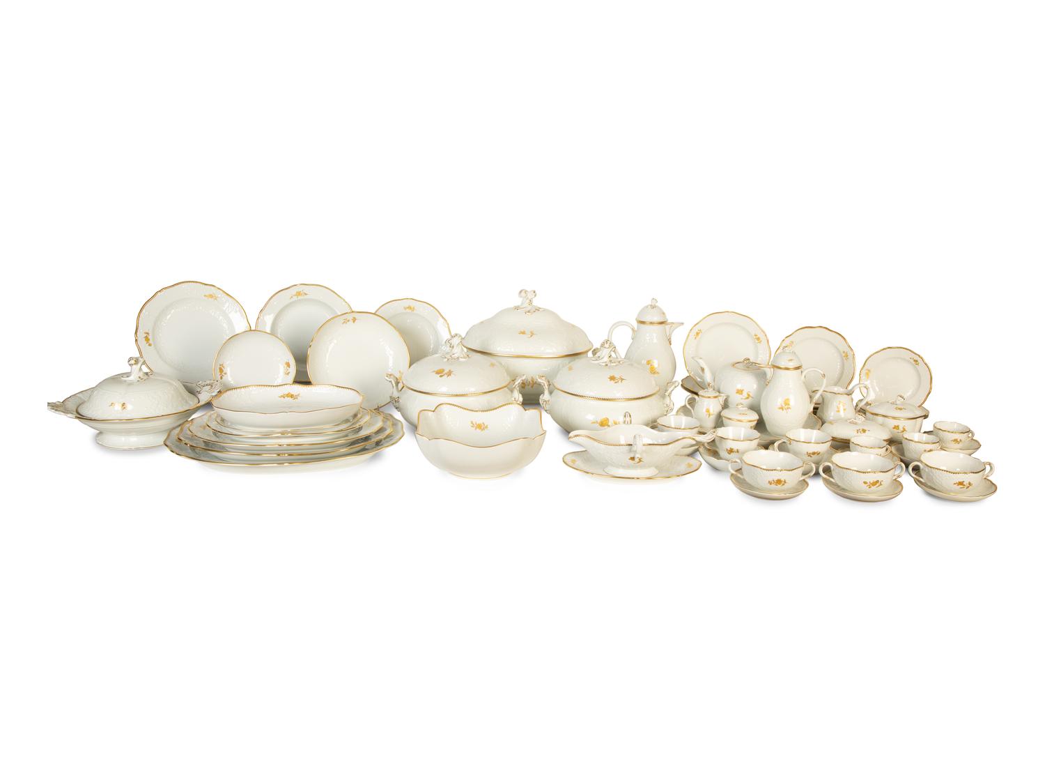 A Meissen Porcelain Tea, Coffee, Chocolate and Dinner Service — 20th Century
