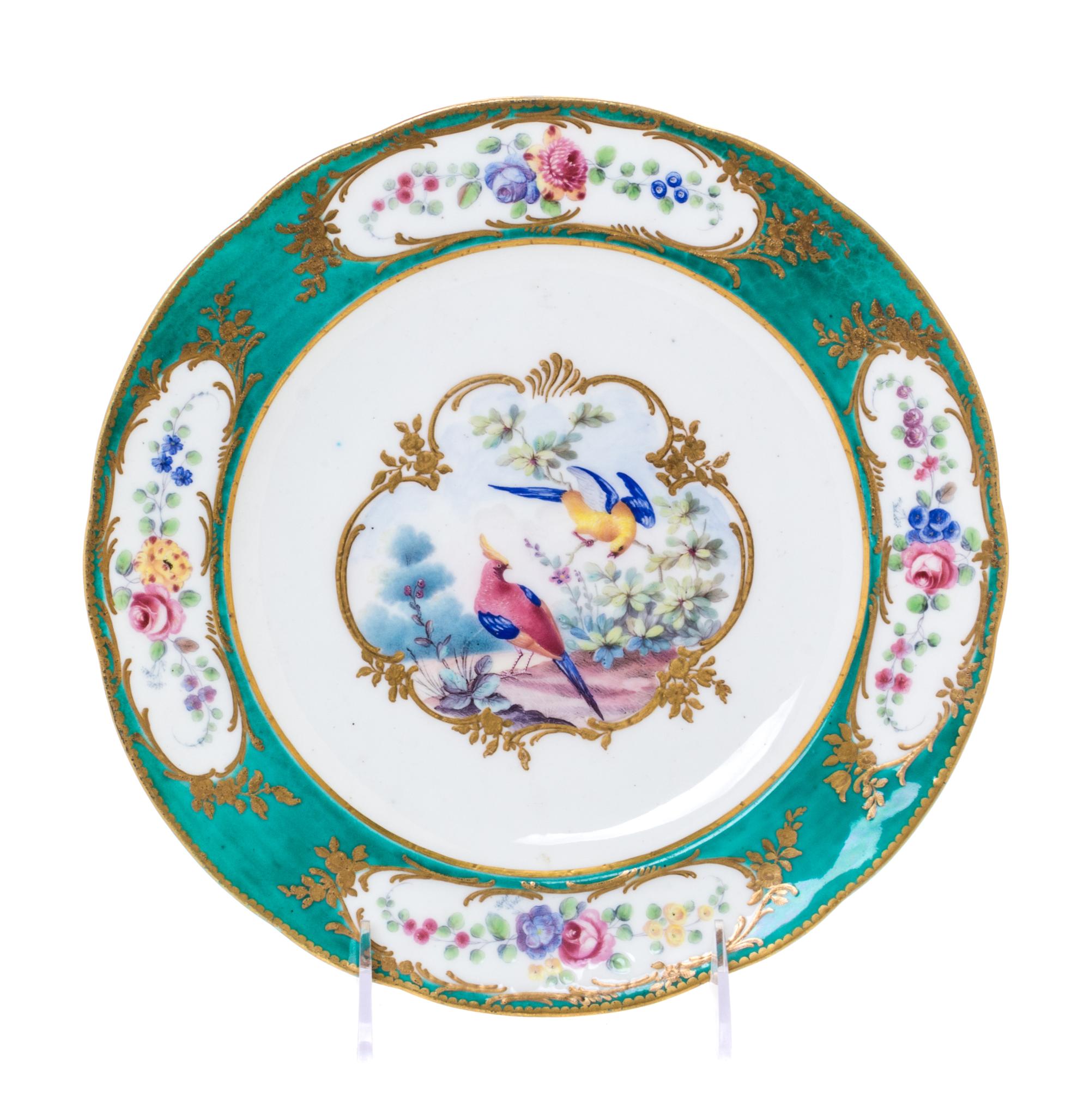 A Sevres Porcelain Plate Diameter 9 1/2 inches. — 18TH CENTURY