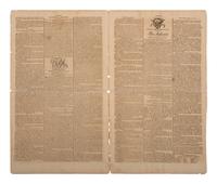 [WASHINGTON, DC]. First newspaper printing of the Act establishing the Federal Capital City.