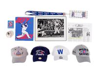 (Sports) A group of 7 pieces of memorabilia and ephemera from the Chicago Cubs, comprising: