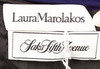 A Laura Marolakos Indigo Silk Dress, Size 4.