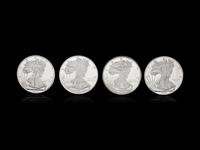 [PRIVATE ISSUE] Four 1/2-Pound Silver Rounds