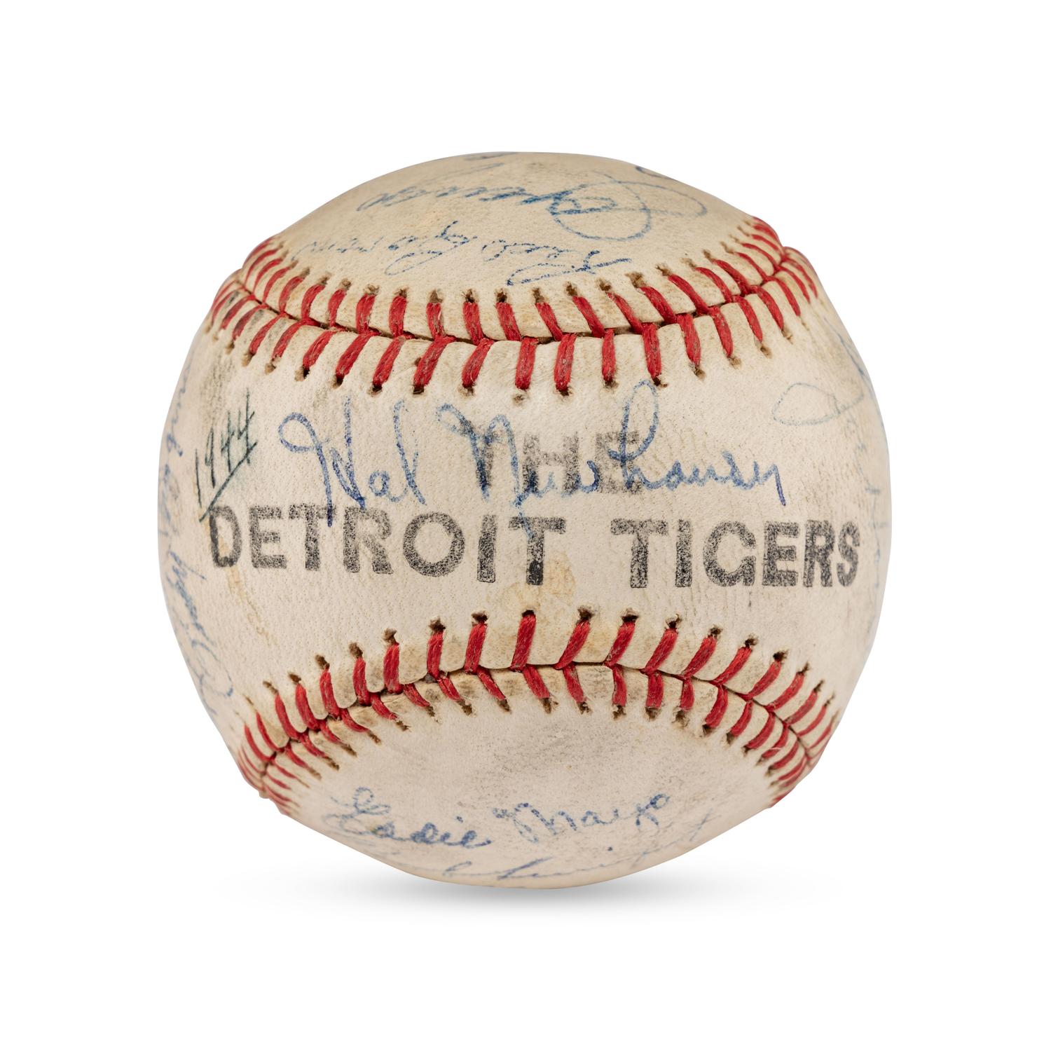 A 1944 Detroit Tigers Team Signed Autograph Baseball (PSA Auction Letter)