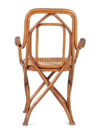 A Beech Bentwood Armchair, Likely Designed by August Thonet