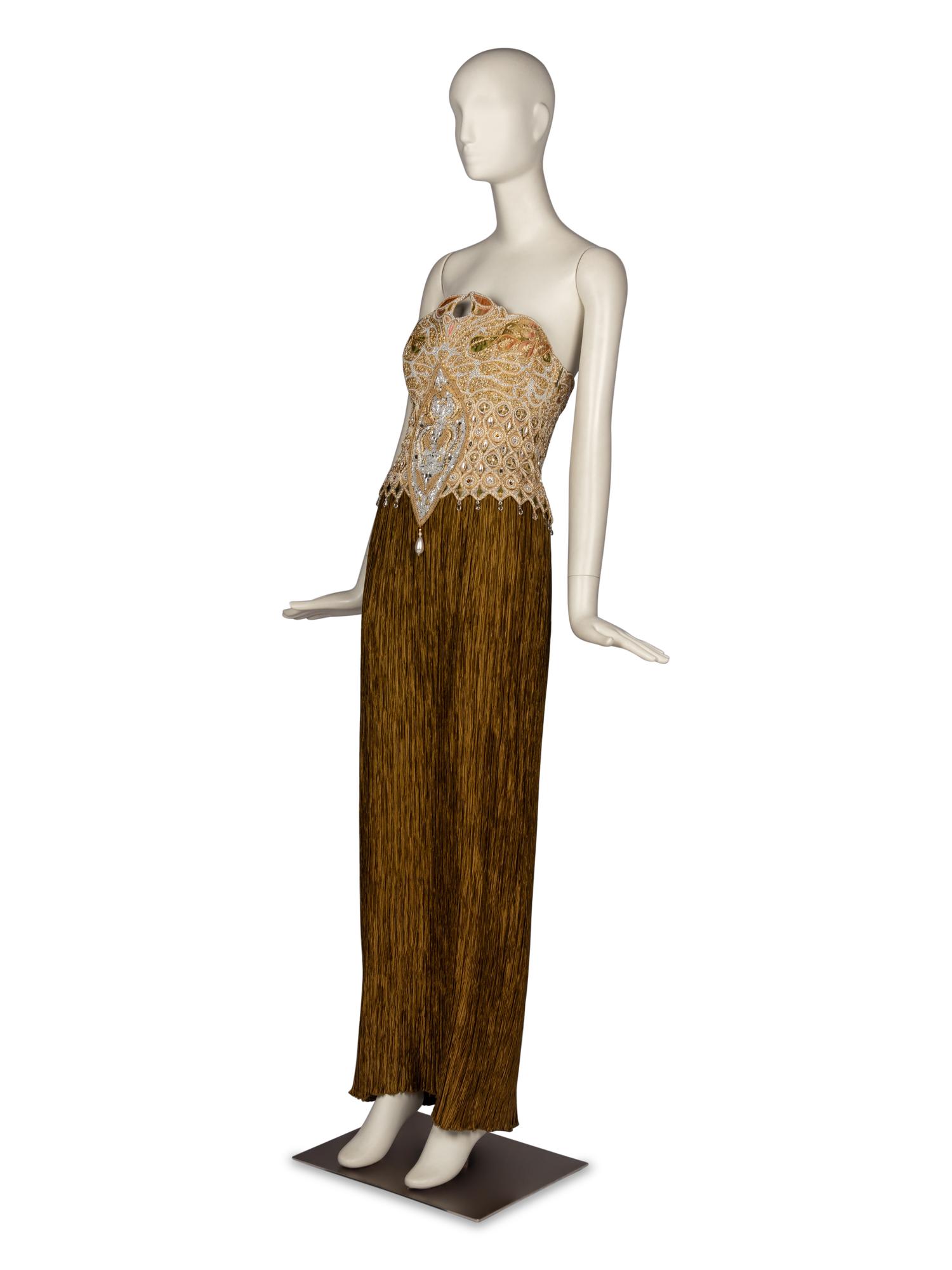 Mary McFadden Strapless Gown and Bolero
