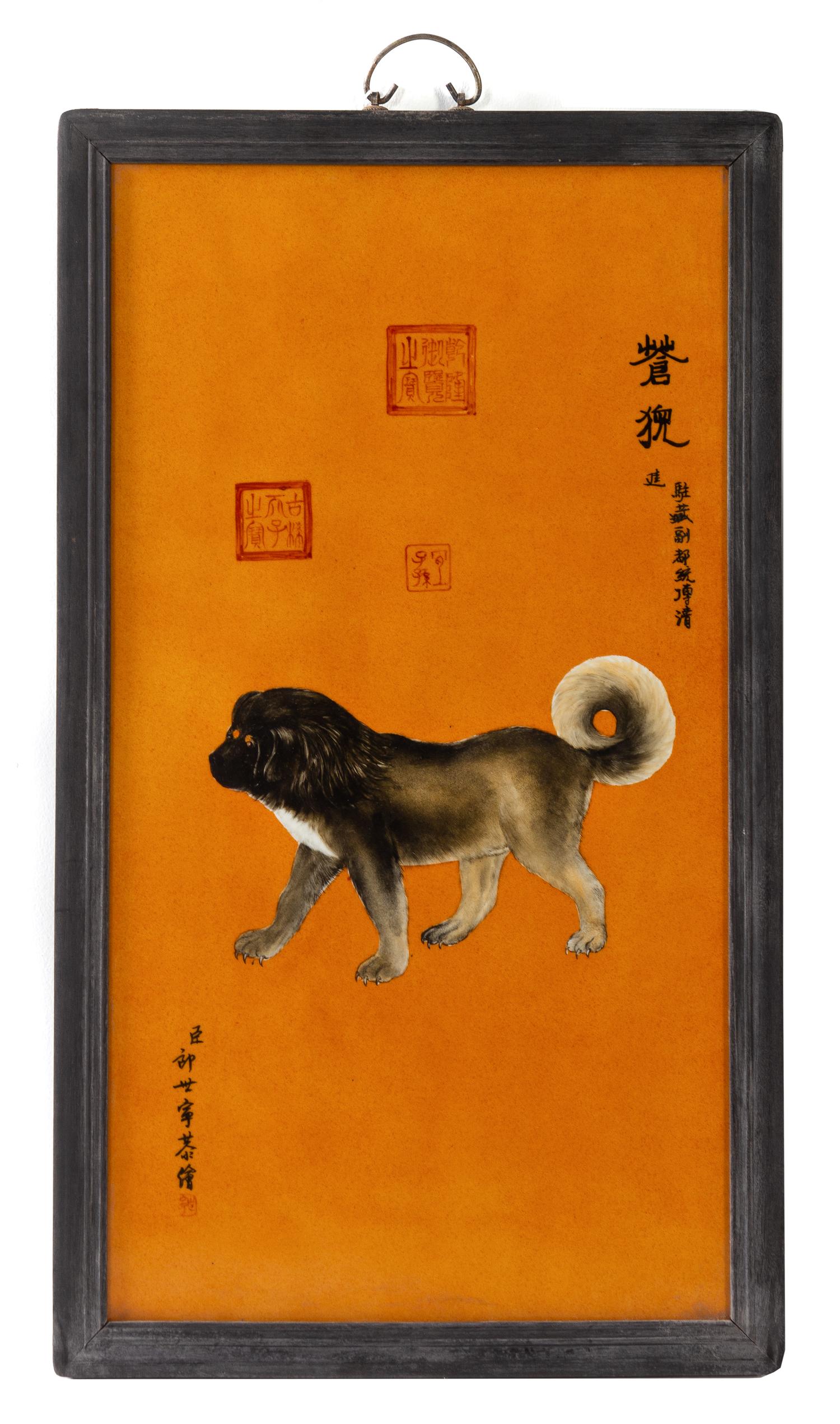 A Set of Ten Chinese Porcelain Plaques Height 32 1/2 x width 20 inches. — AFTER GIUSEPPE CASTIGLIONE (LANG SHI'ING)
