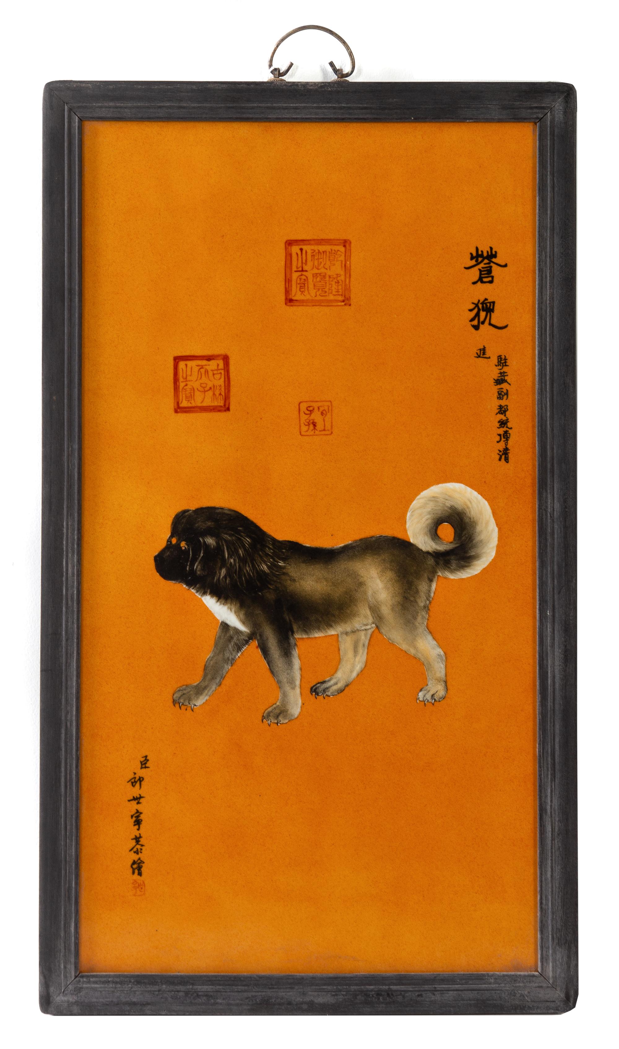 A Set of Ten Chinese Porcelain Plaques Height 32 1/2 x width 20 inches. — AFTER GIUSEPPE CASTIGLIONE (LANG SHI'ING)