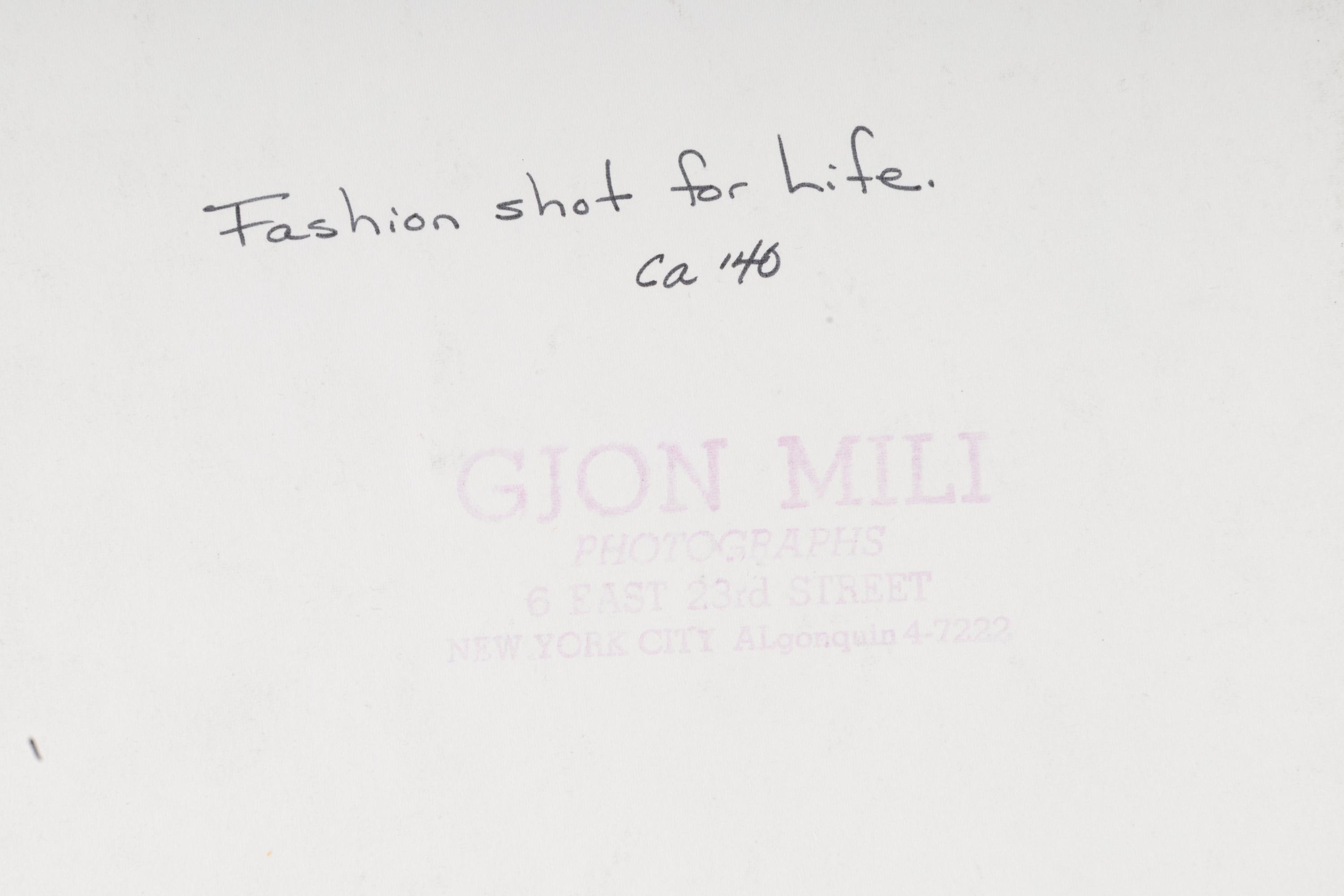 A Group of Four Fashion Shots for Life Magazine, 1941; printed ca. 1941