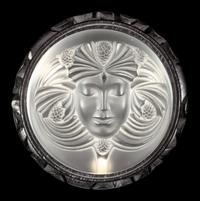 A Lalique Psyche Paperweight